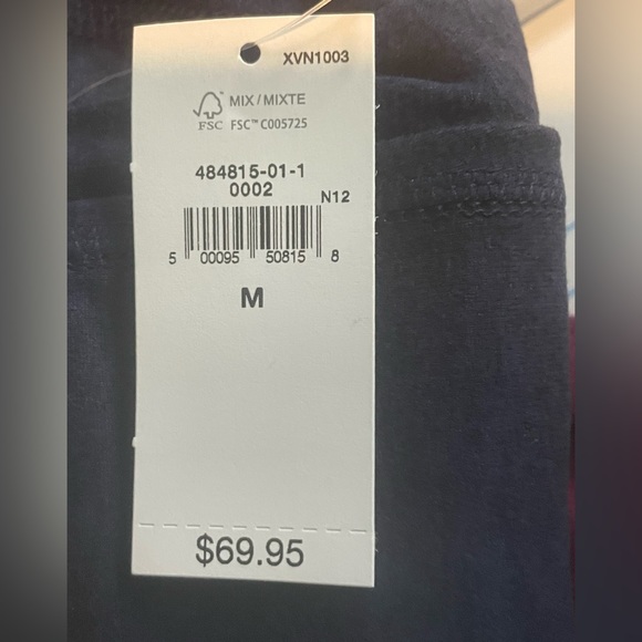 🆕 GapFit Gap Women Brushed Jersey One-Piece Bodysuit Navy Blue M - Picture 8 of 11